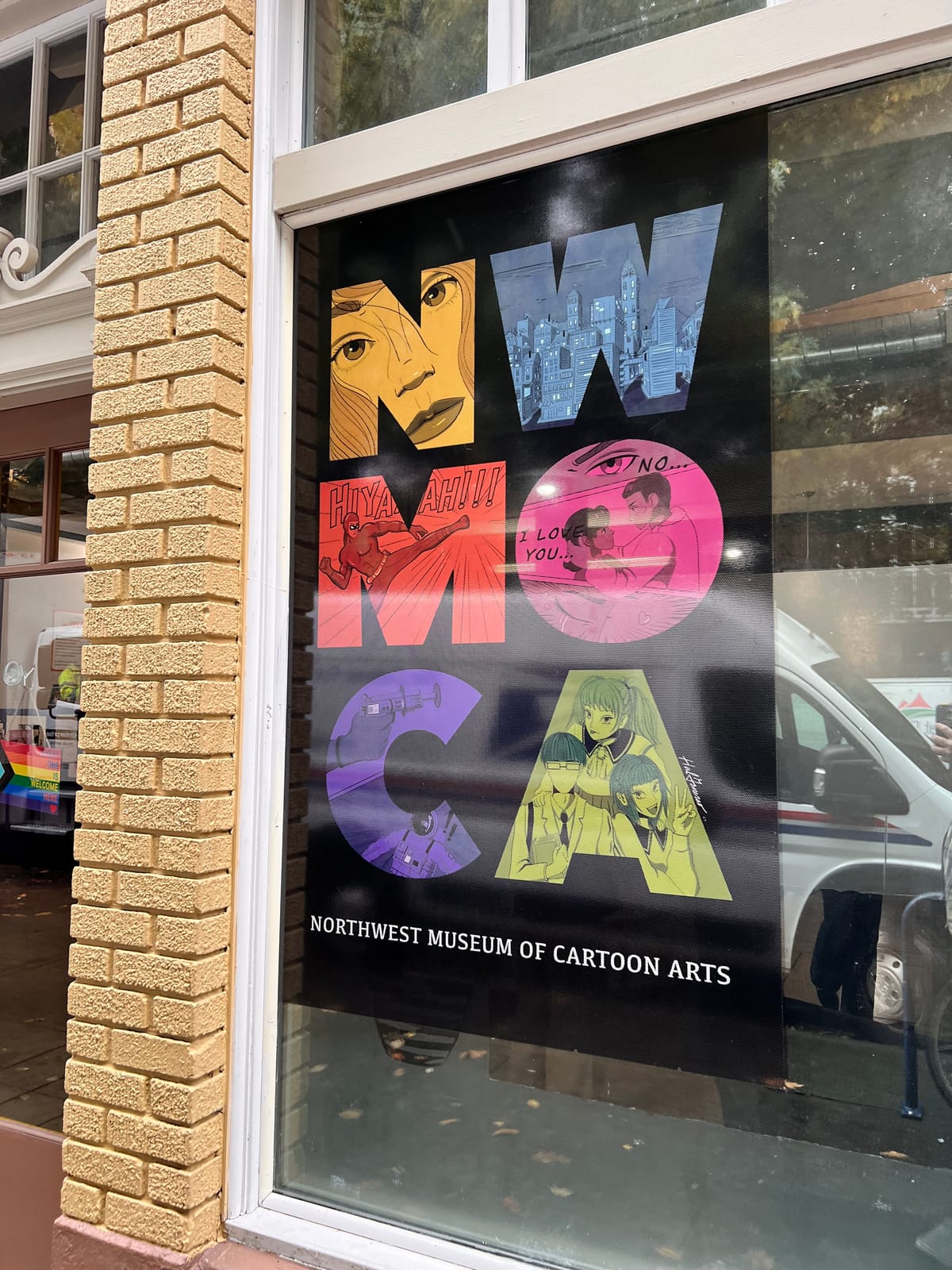 Northwest Museum of Cartoon Arts ribbon cutting